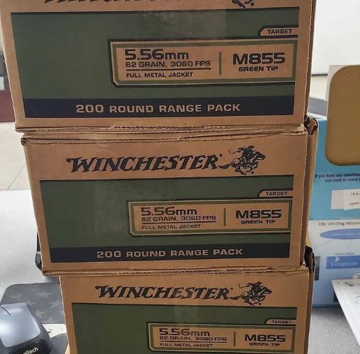 Winchester 5.56x45mm NATO 62 grain Green Tipped for sale