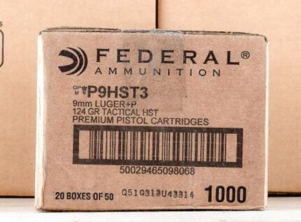 50rds – 9mm Federal LE 115gr. Hi-Shok JHP Ammo for sale