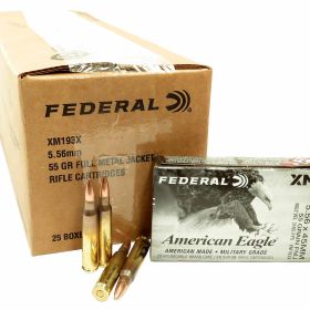 223 5.56x45 Ammo 55gr FMJ Federal American Eagle for sale