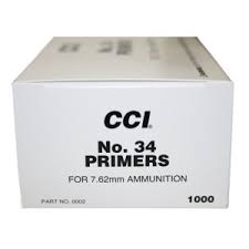 CCI #34 Large Rifle Military Primers 1000 pcs for sale